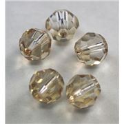 Swarovski Crystal 5000 Round Golden Shadow 8mm 
