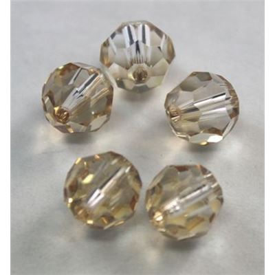 Swarovski Crystal 5000 Round Golden Shadow 8mm 