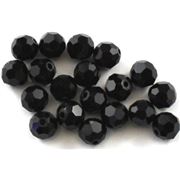 Swarovski Crystal 5000 Round Jet 6mm 