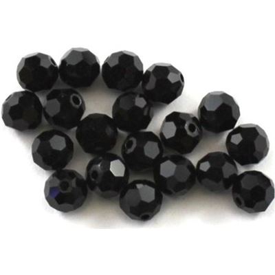 Swarovski Crystal 5000 Round Jet 6mm 