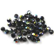 Swarovski Crystal 5000 Round Jet AB 4mm 
