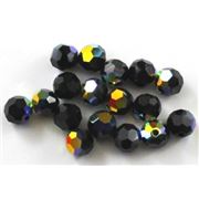 Swarovski Crystal 5000 Round Jet AB 6mm 