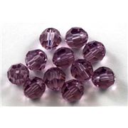 Swarovski Crystal 5000 Round Light Amethyst 8mm 