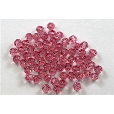 Swarovski Crystal 5000 Round Light Rose 4mm 