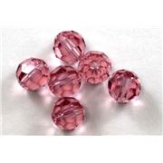Swarovski Crystal 5000 Round Light Rose 8mm 