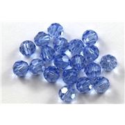 Swarovski Crystal 5000 Round Light Sapphire 6mm 