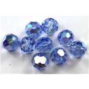 Swarovski Crystal 5000 Round Light Sapphire AB 8mm 