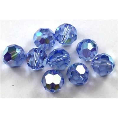 Swarovski Crystal 5000 Round Light Sapphire AB 8mm 