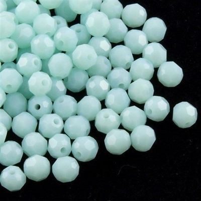 Swarovski Crystal 5000 Round Mint Alabaster 4mm 