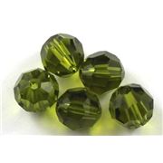 Swarovski Crystal 5000 Round Olive 10mm 
