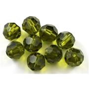 Swarovski Crystal 5000 Round Olive 8mm 