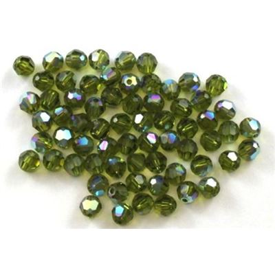 Swarovski Crystal 5000 Round Olive AB 4mm 