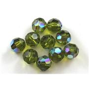 Swarovski Crystal 5000 Round Olive AB 8mm 