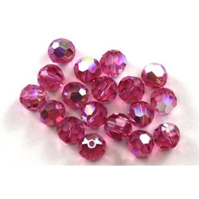 Swarovski Crystal 5000 Round Rose AB 6mm 