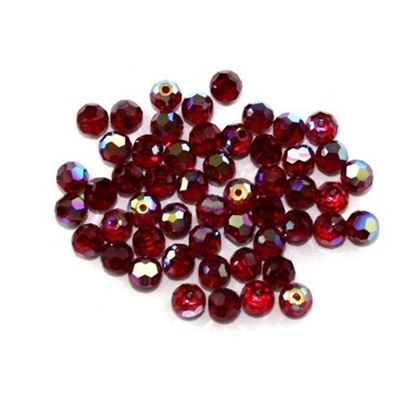 Swarovski Crystal 5000 Round Siam AB 4mm 