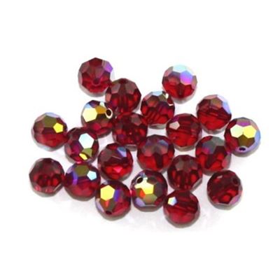 Swarovski Crystal 5000 Round Siam AB 6mm 