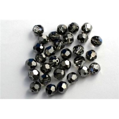Swarovski Crystal 5000 Round Silver Night 4mm 