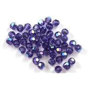 Swarovski Crystal 5000 Round Tanzanite AB 4mm 