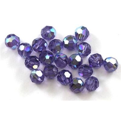 Swarovski Crystal 5000 Round Tanzanite AB 6mm 