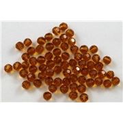 Swarovski Crystal 5000 Round Topaz 4mm 
