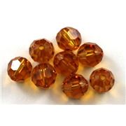 Swarovski Crystal 5000 Round Topaz 8mm 