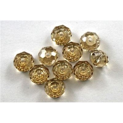 Swarovski Crystal 5040 Briolette Golden Shadow 6mm 