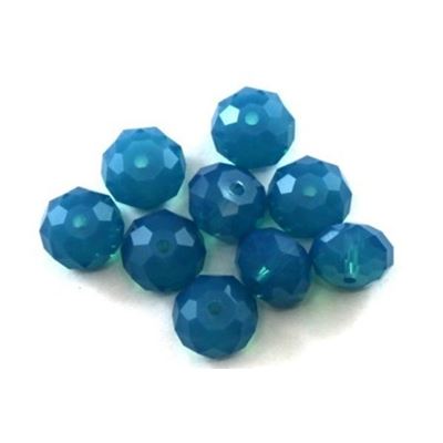 Swarovski Crystal 5040 Briolette Carribean Blue Opal 8mm 