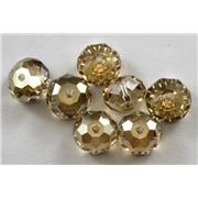 Swarovski Crystal 5040 Briolette Golden Shadow 8mm 