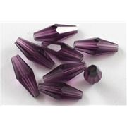 Swarovski Crystal 5205 Diamond Amethyst 15x6mm 