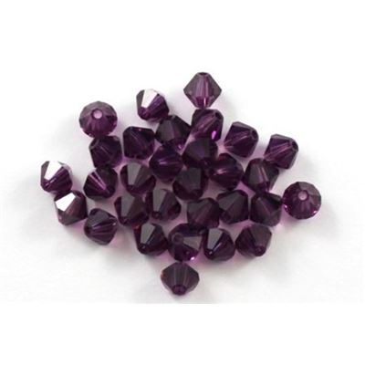 Swarovski Crystal 5328 Bicone Amethyst 5mm 