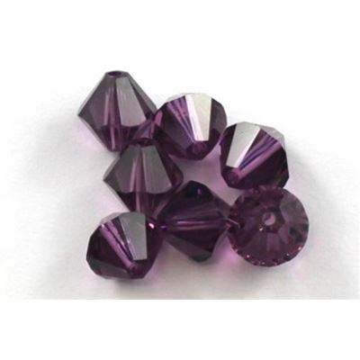 Swarovski Crystal 5328 Bicone Amethyst 8mm 