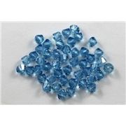 Swarovski Crystal 5328 Bicone Aqua 4mm 