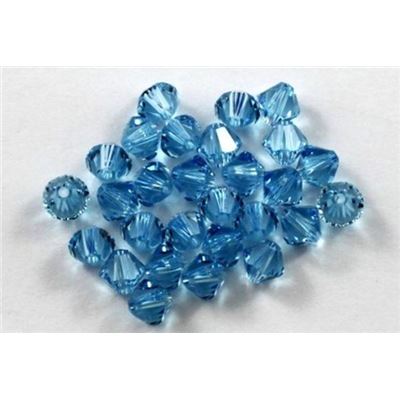 Swarovski Crystal 5328 Bicone Aqua 5mm 
