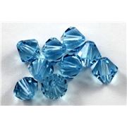 Swarovski Crystal 5328 Bicone Aqua 8mm 