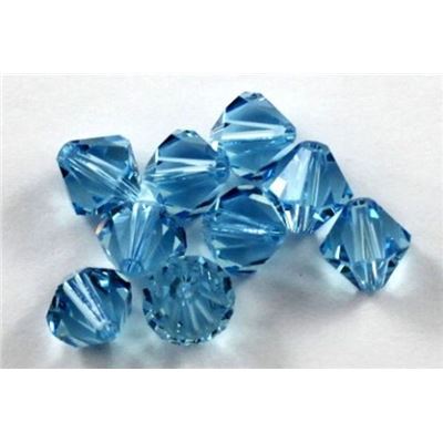 Swarovski Crystal 5328 Bicone Aqua 8mm 