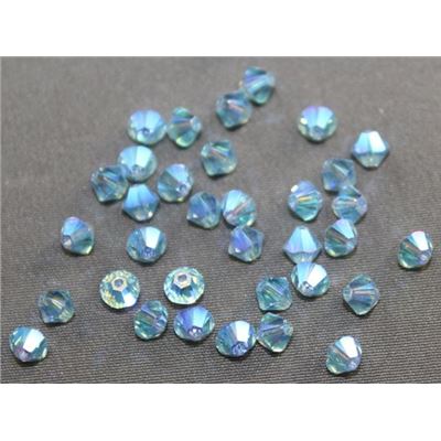 Swarovski Crystal 5328 Bicone Aqua AB x2 4mm 