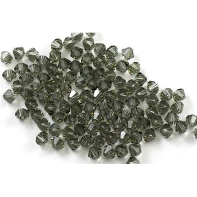 Swarovski Crystal 5328 Bicone Black Diamond 3mm 