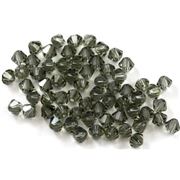 Swarovski Crystal 5328 Bicone Black Diamond 4mm 