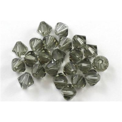 Swarovski Crystal 5328 Bicone Black Diamond 6mm 