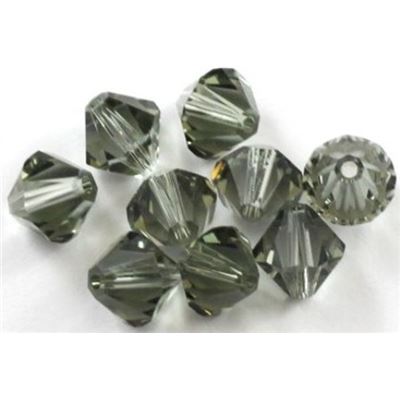 Swarovski Crystal 5328 Bicone Black Diamond 8mm 