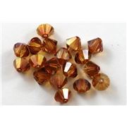 Swarovski Crystal 5328 Bicone Crystal Copper 6mm 