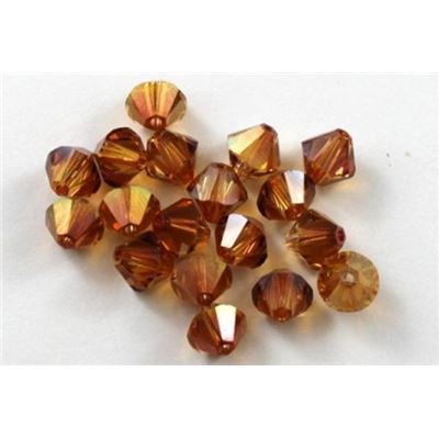 Swarovski Crystal 5328 Bicone Crystal Copper 6mm 