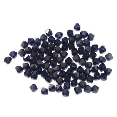 Swarovski Crystal 5328 Bicone Dark Indigo 4mm 