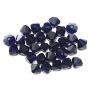 Swarovski Crystal 5328 Bicone Dark Indigo 6mm 