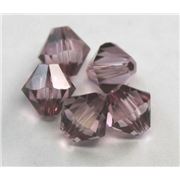 Swarovski Crystal 5328 Bicone Antique Pink 6mm 