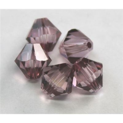 Swarovski Crystal 5328 Bicone Antique Pink 6mm 