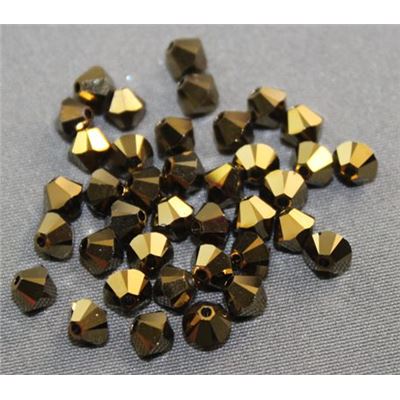 Swarovski Crystal 5328 Bicone Dorado x 2 4mm 