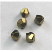 Swarovski Crystal 5328 Bicone Dorado x 2 4mm 