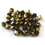 Swarovski Crystal 5328 Bicone Dorado x 2 5mm 