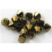 Swarovski Crystal 5328 Bicone Dorado x 2 6mm 